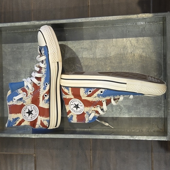 Converse | Limited Edition Union Jack British Flag High Tops Mens Size 3.5 NWOT - Picture 6 of 7